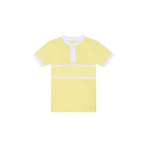 NEW COURTSIDE KIDS boy's lemon stripe blade shirt in yellow